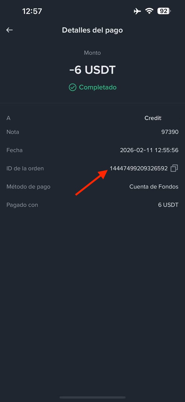 Guía de pago USDT
